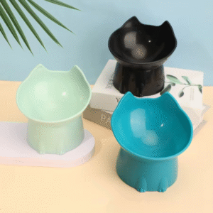 🐾 WhiskerWare™ Elevated Cat Bowl – Anti-Tip & Ergonomic Feeding Dish
